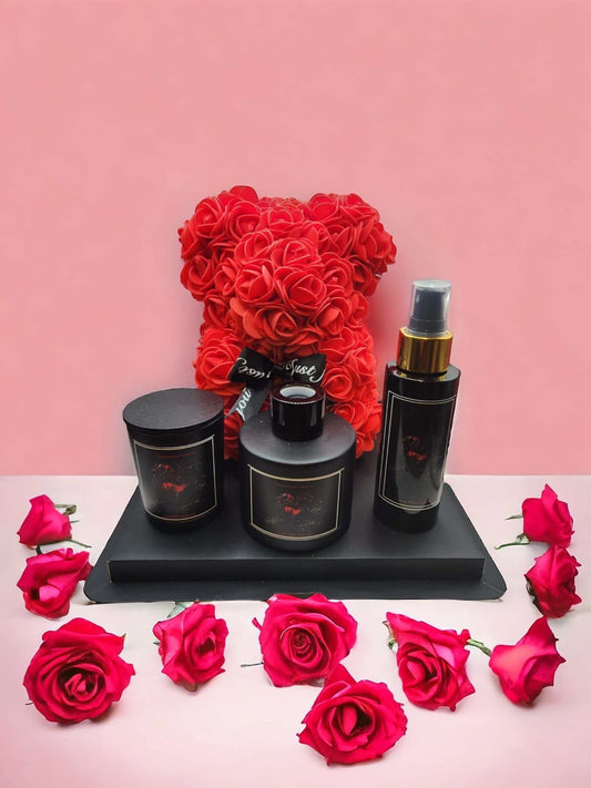 Valentine's Day Passion & Desire Rose Bear Gift Set