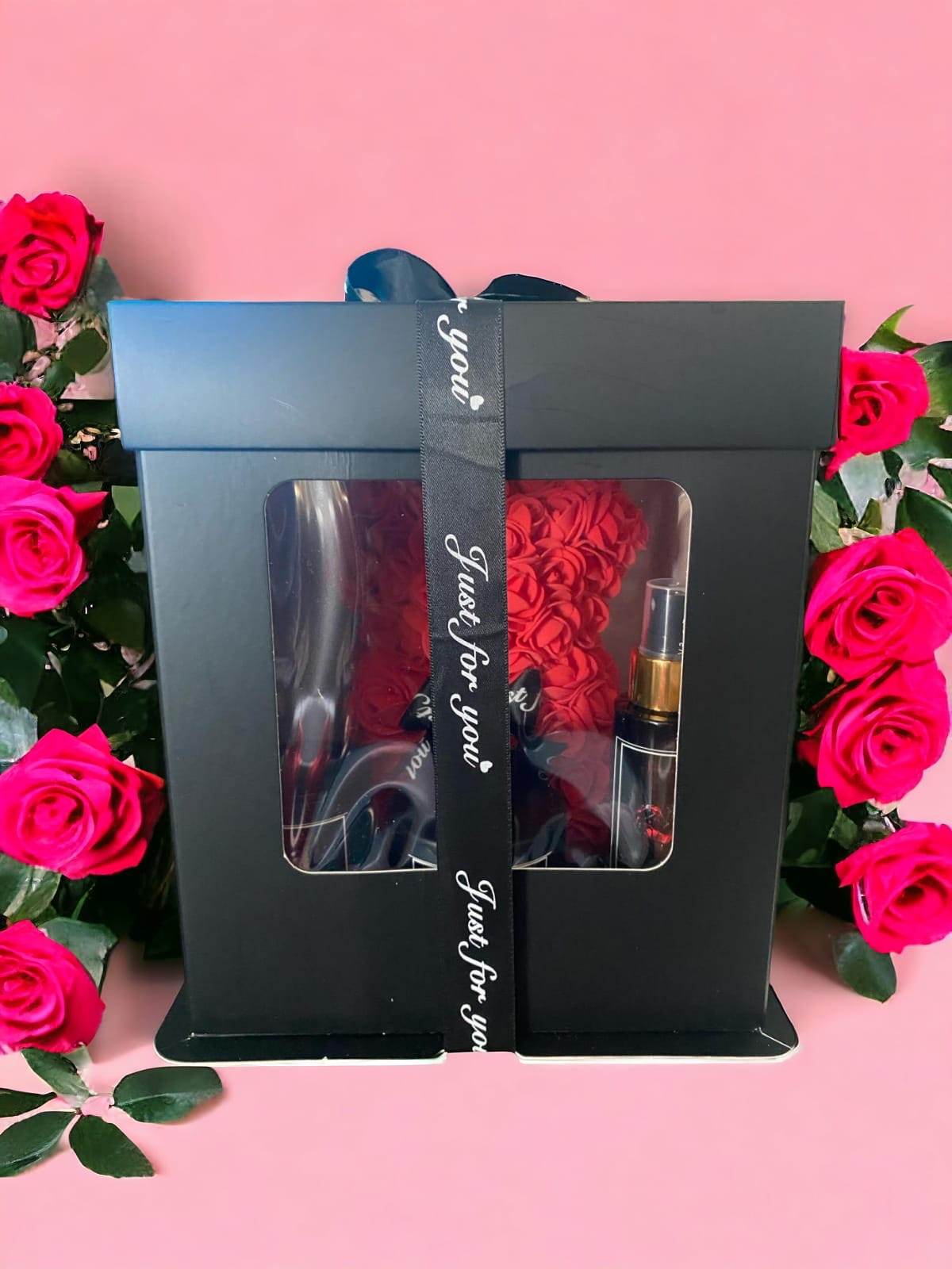 Valentine's Day Passion & Desire Rose Bear Gift Set