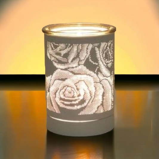 White Rose Wax Melt Burner